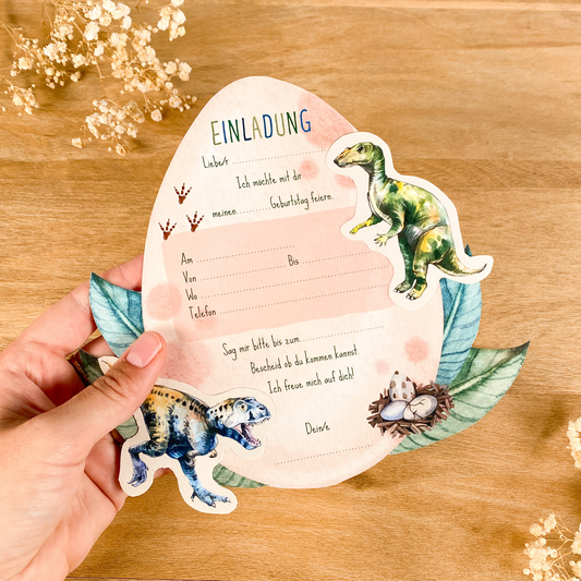 10 Einladungen zum Selberbasteln | Dino