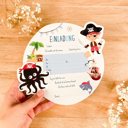 10 Einladungen zum Selberbasteln | Piraten