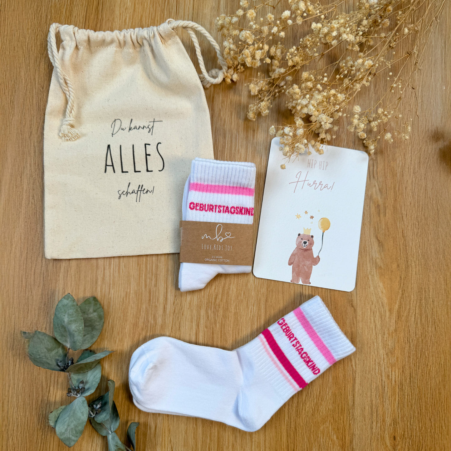Geburtstagskind Socken Pink | Geschenk zum Geburtstag
