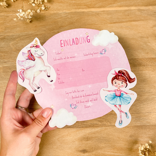 10 Einladungen zum Selberbasteln | Fee & Einhorn