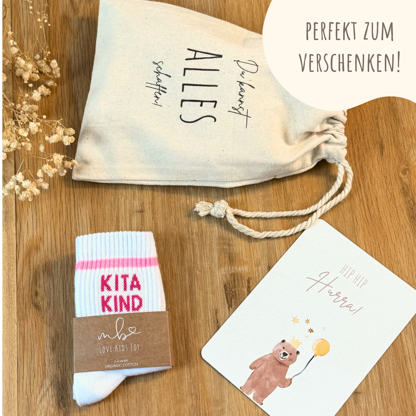 Kitakind Socken Pink | Geschenkidee Kindergarten