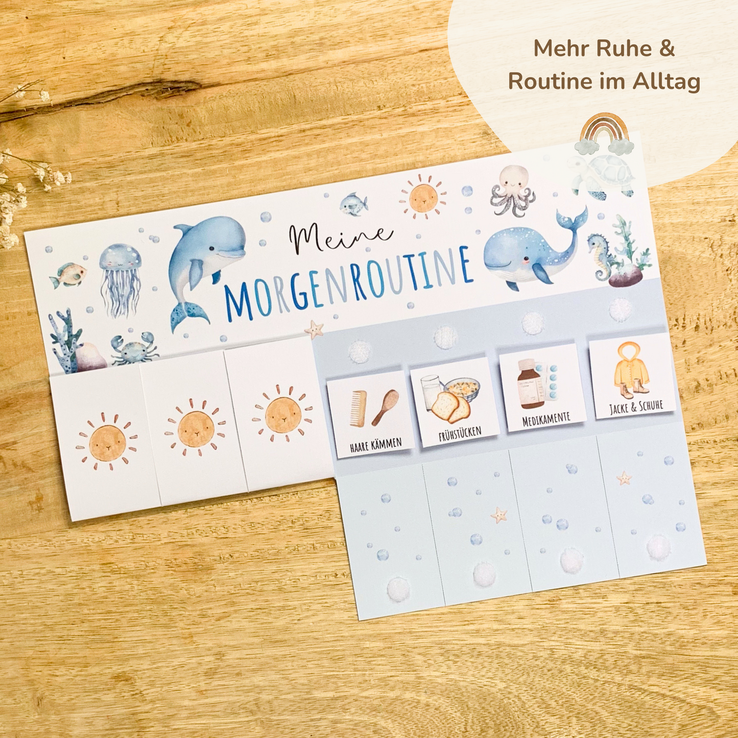 Morgen- & Abendroutine für Kinder | zum sofort Ausdrucken | Unterwasserwelt