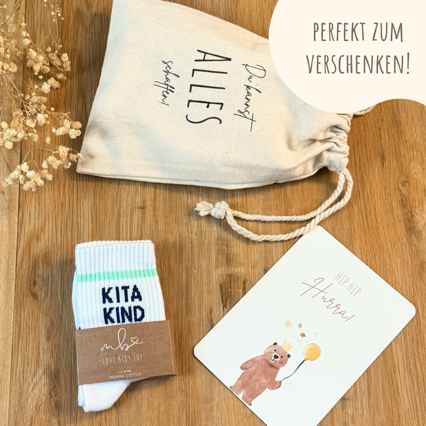 Kitakind Socken Blau | Geschenkidee Kindergarten