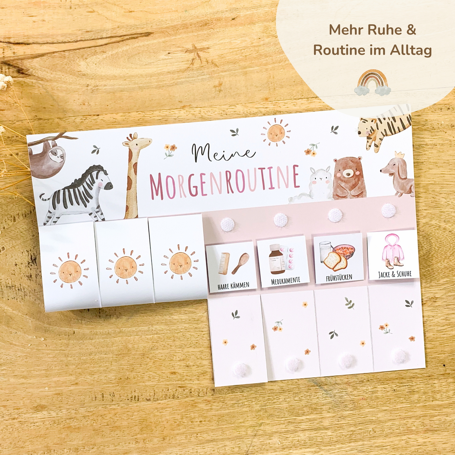 Morgen- & Abendroutine für Kinder | zum sofort Ausdrucken | Boho