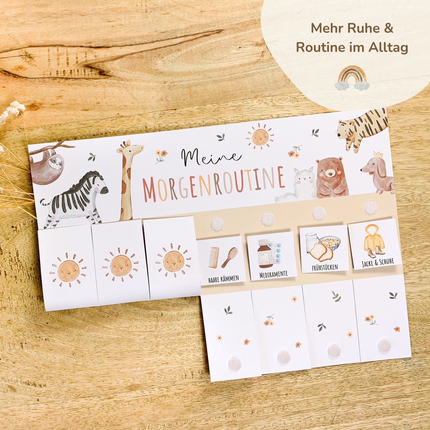 Morgen- & Abendroutine für Kinder | zum sofort Ausdrucken | Boho