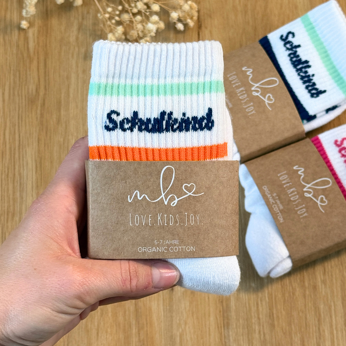 Schulkind Socken Bunt | Geschenk zur Einschulung