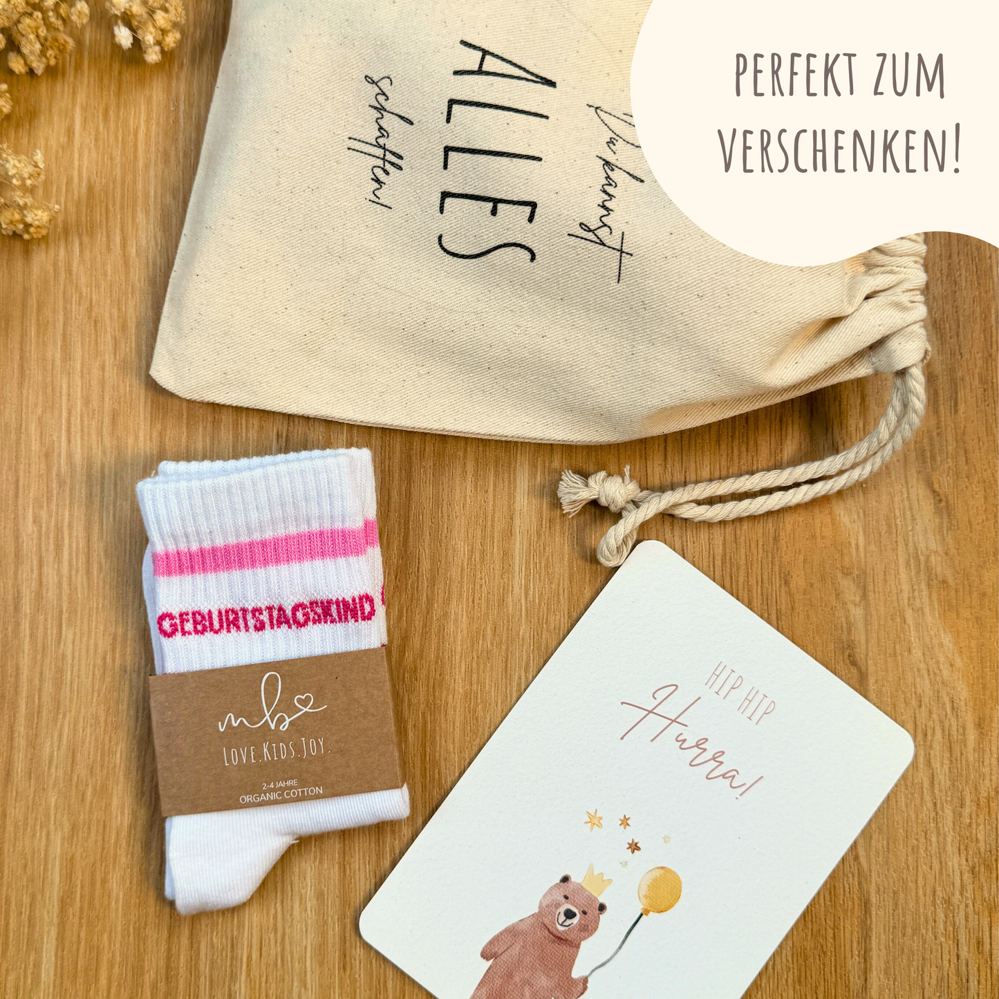 Geburtstagskind Socken Pink | Geschenk zum Geburtstag