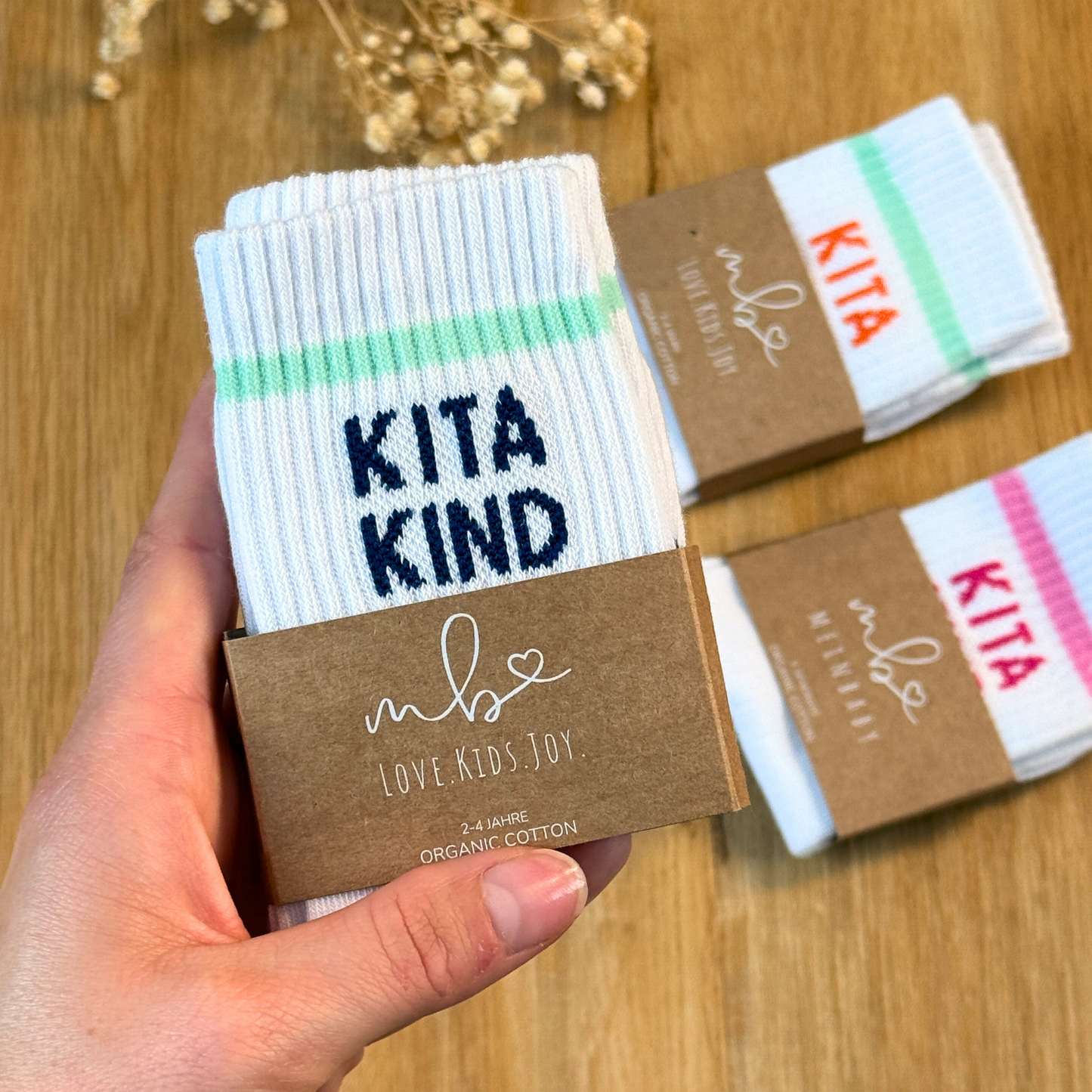 Kitakind Socken Blau | Geschenkidee Kindergarten