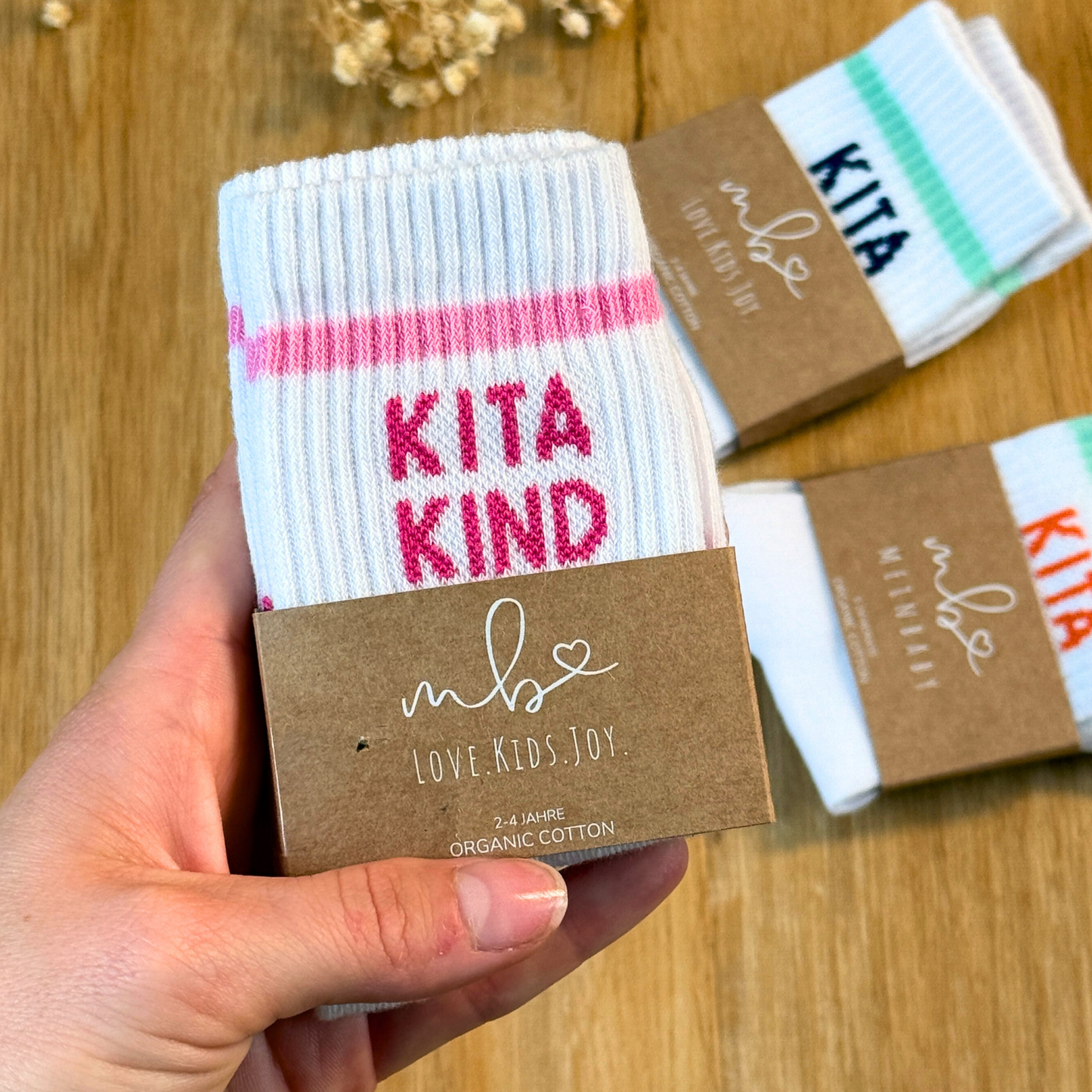 Kitakind Socken Pink | Geschenkidee Kindergarten