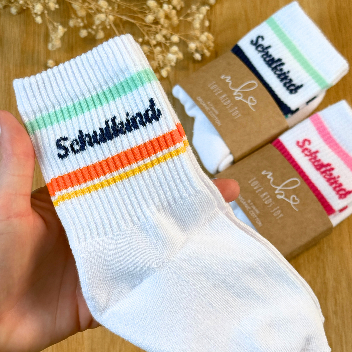 Schulkind Socken Bunt | Geschenk zur Einschulung