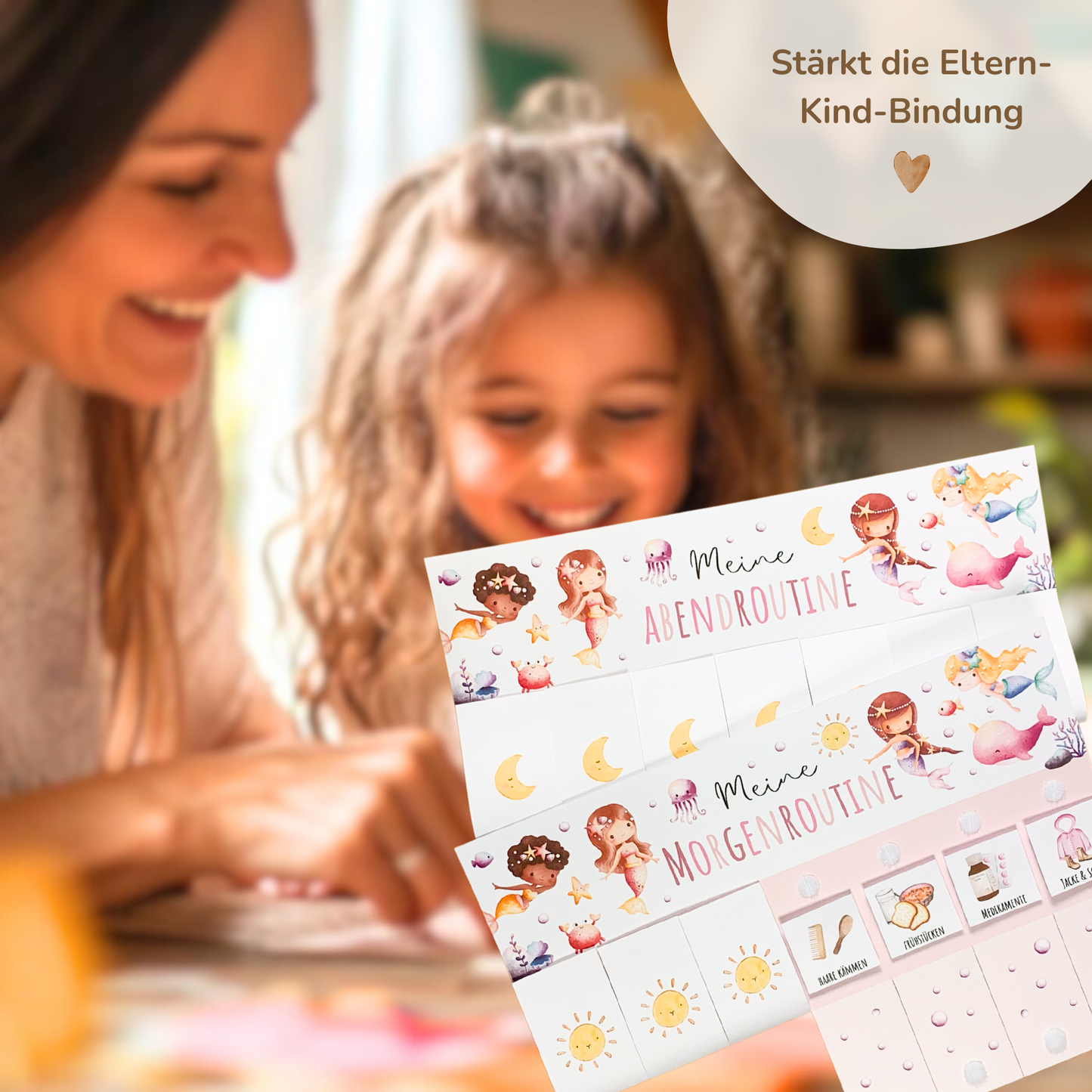 Morgen- & Abendroutine für Kinder | zum sofort Ausdrucken | Meerjungfrau