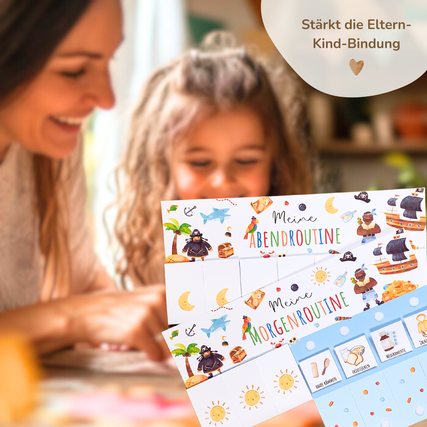 Morgen- & Abendroutine für Kinder | zum sofort Ausdrucken | Pirat