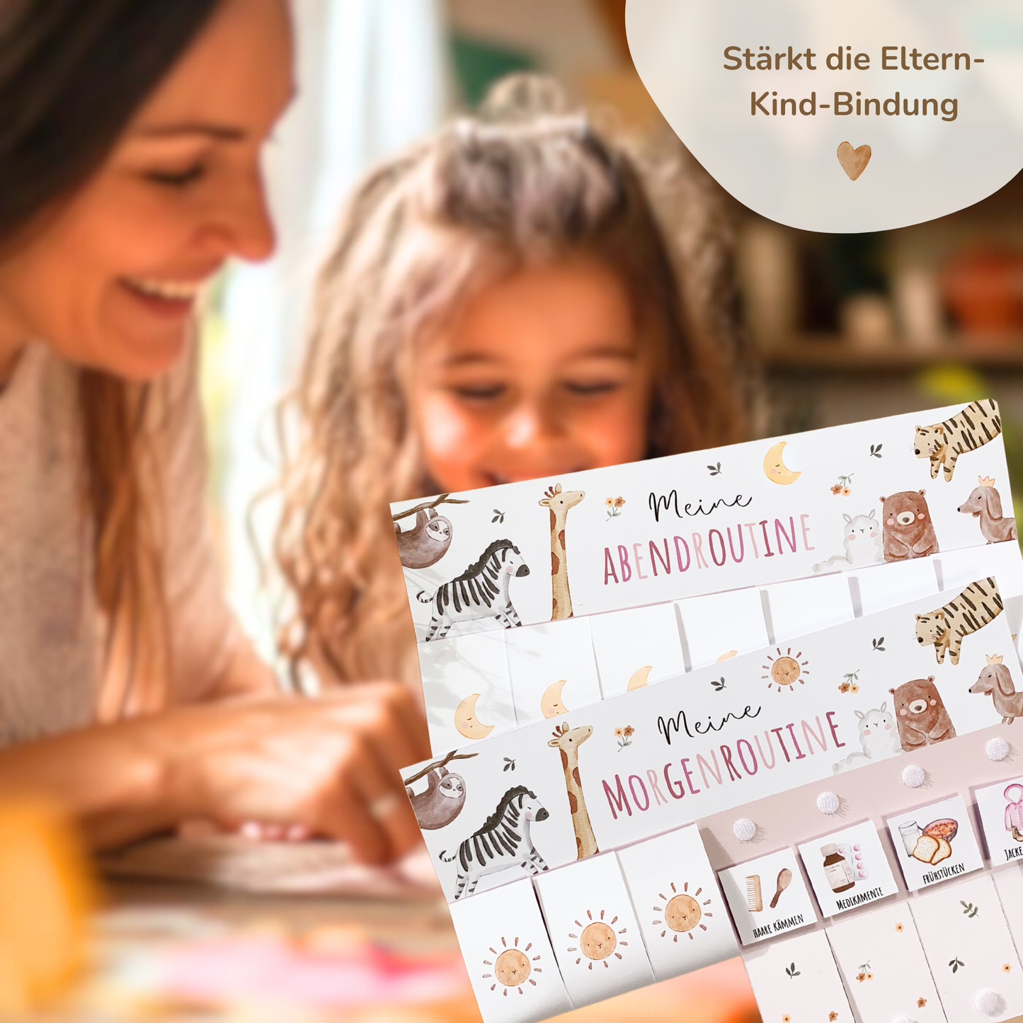 Morgen- & Abendroutine für Kinder | zum sofort Ausdrucken | Boho