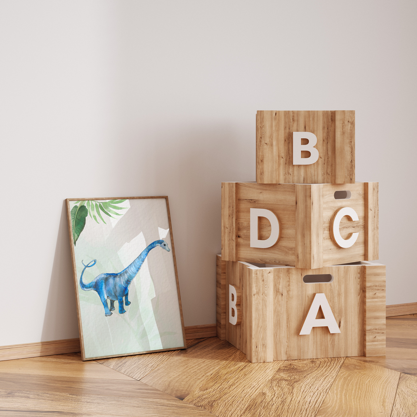 Kinderzimmerposter | 6er Set A4 | Dino Poster