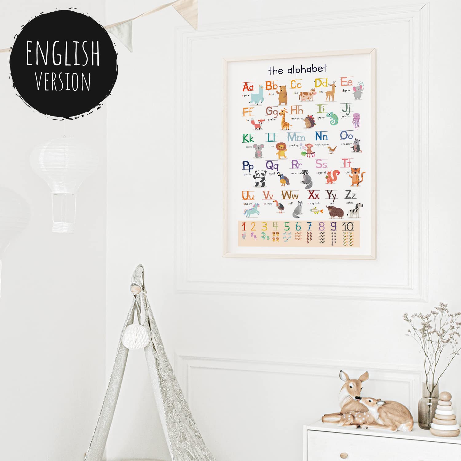 Kinderzimmerposter_Lernposter_ABC_bunt_Tiere_A2