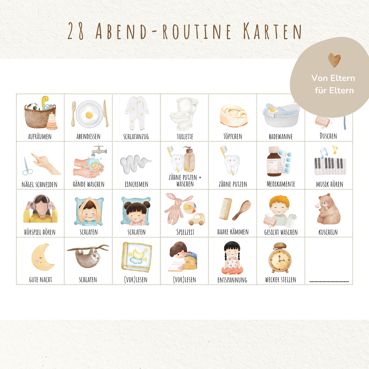 Morgen- & Abendroutine für Kinder | zum sofort Ausdrucken | Astronaut