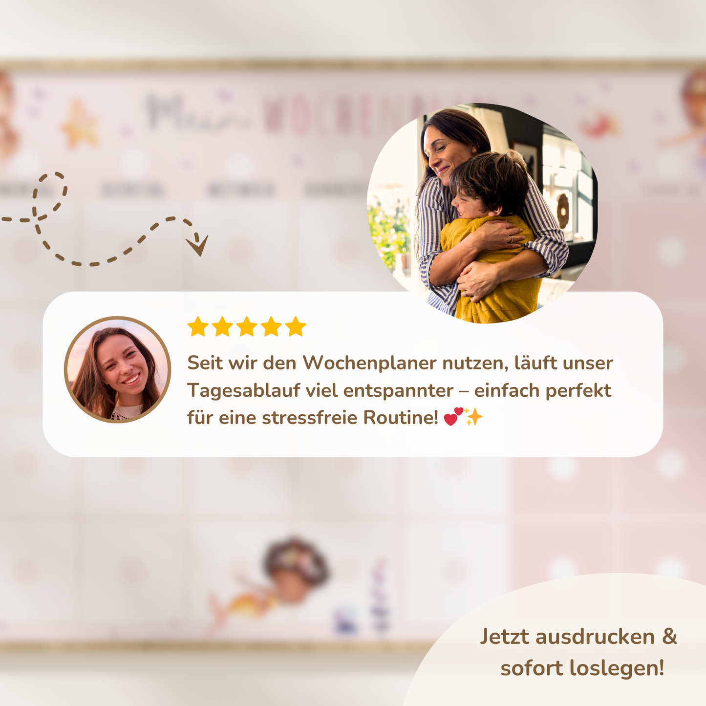 Wochenplan für Kinder | Montessori | zum Ausdrucken | Meerjungfrauen