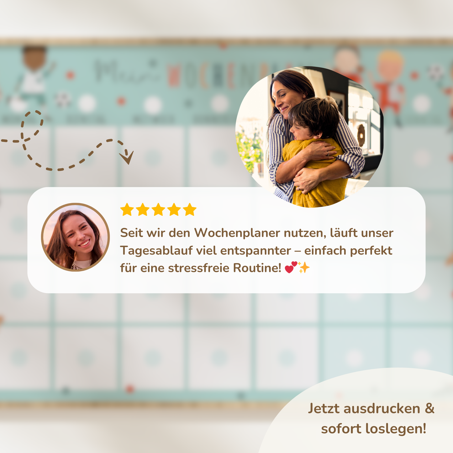 Wochenplan für Kinder | Montessori | zum Ausdrucken | Fußball