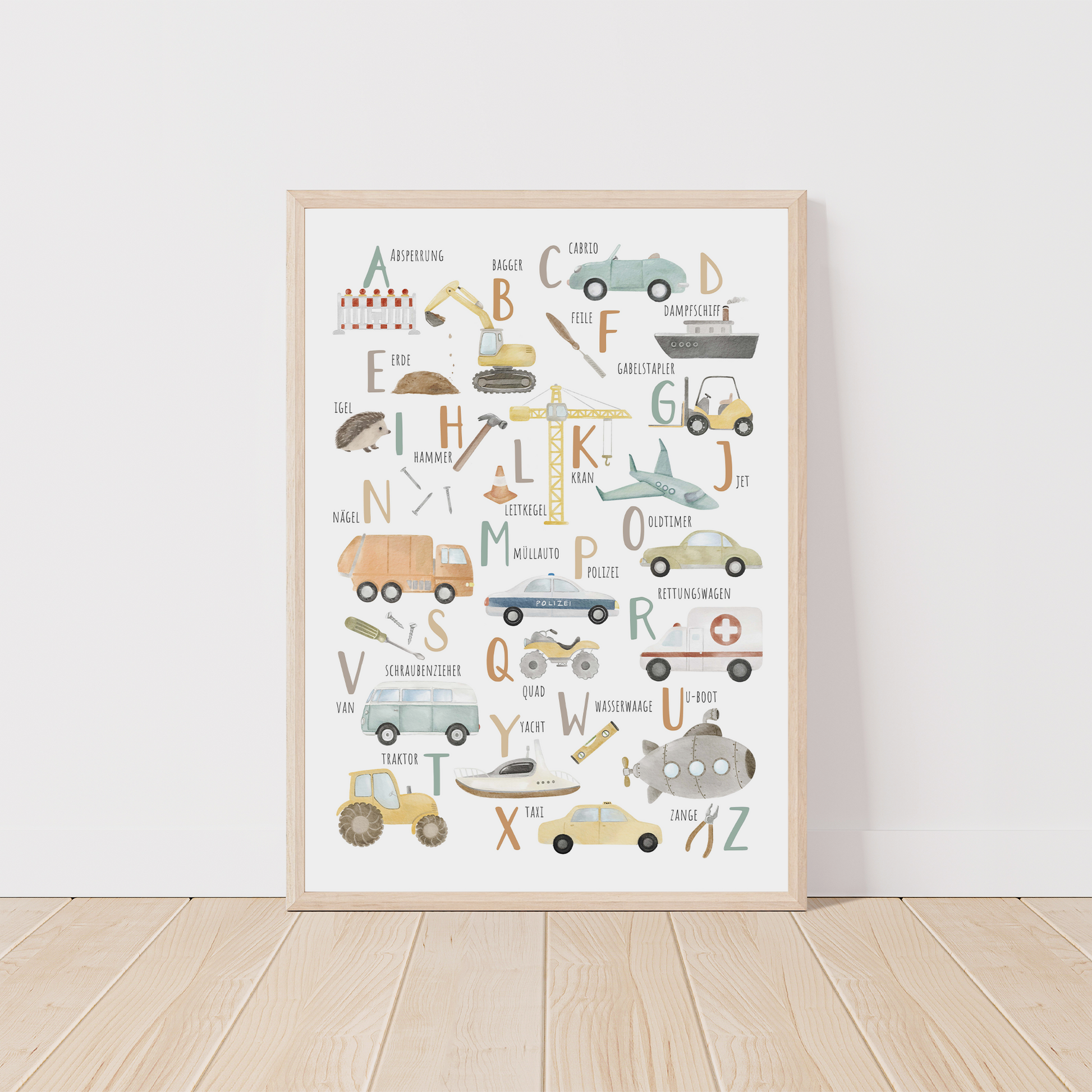 Kinderzimmerposter_Fahrzeuge_A4