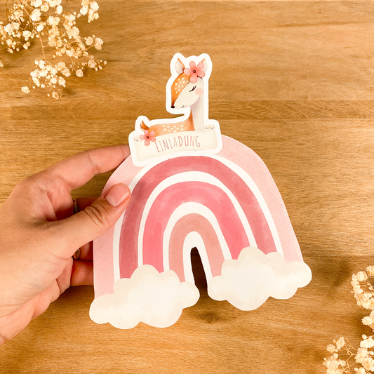 10 Einladungen zum Selberbasteln | Süßes Reh