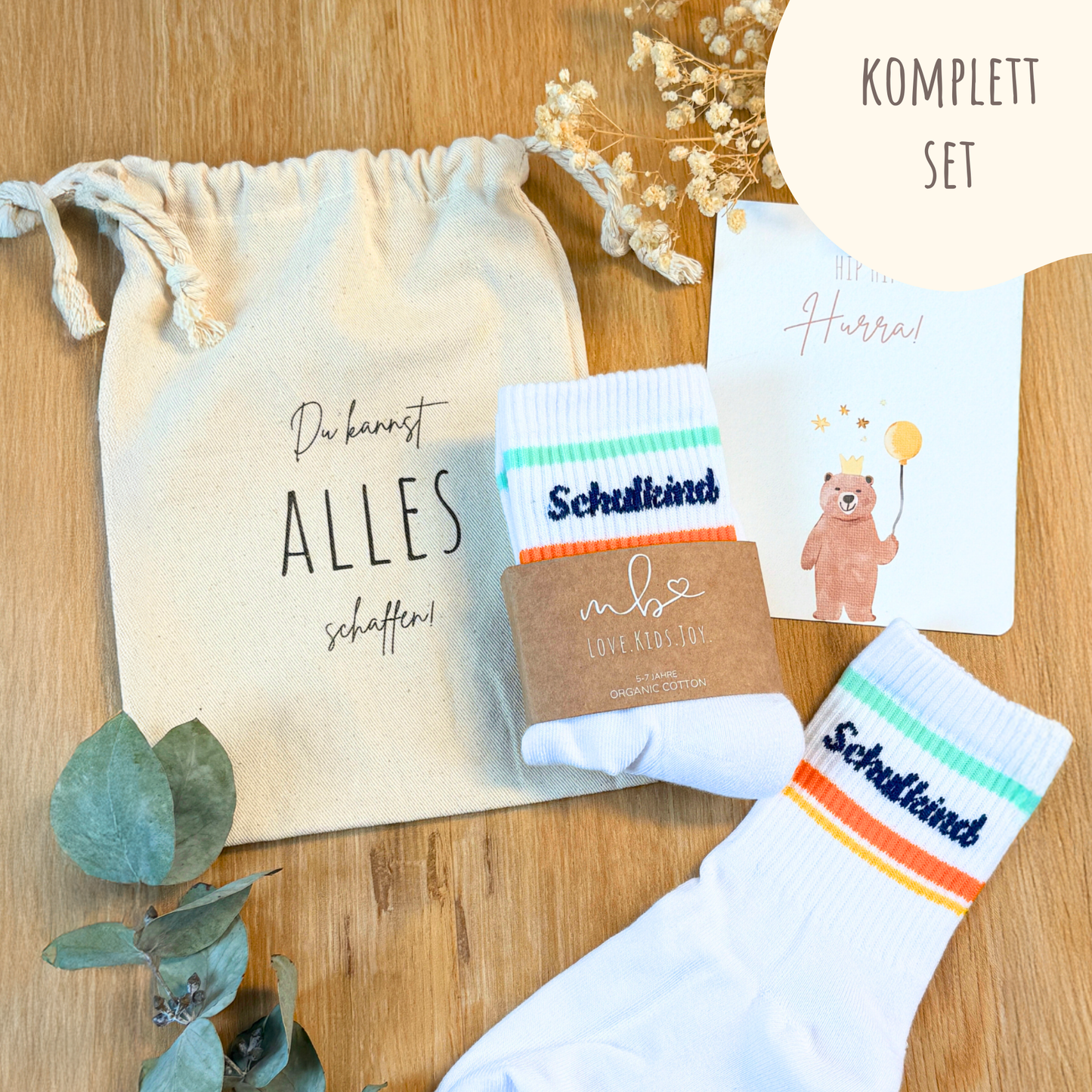 Schulkind Socken Bunt | Geschenk zur Einschulung