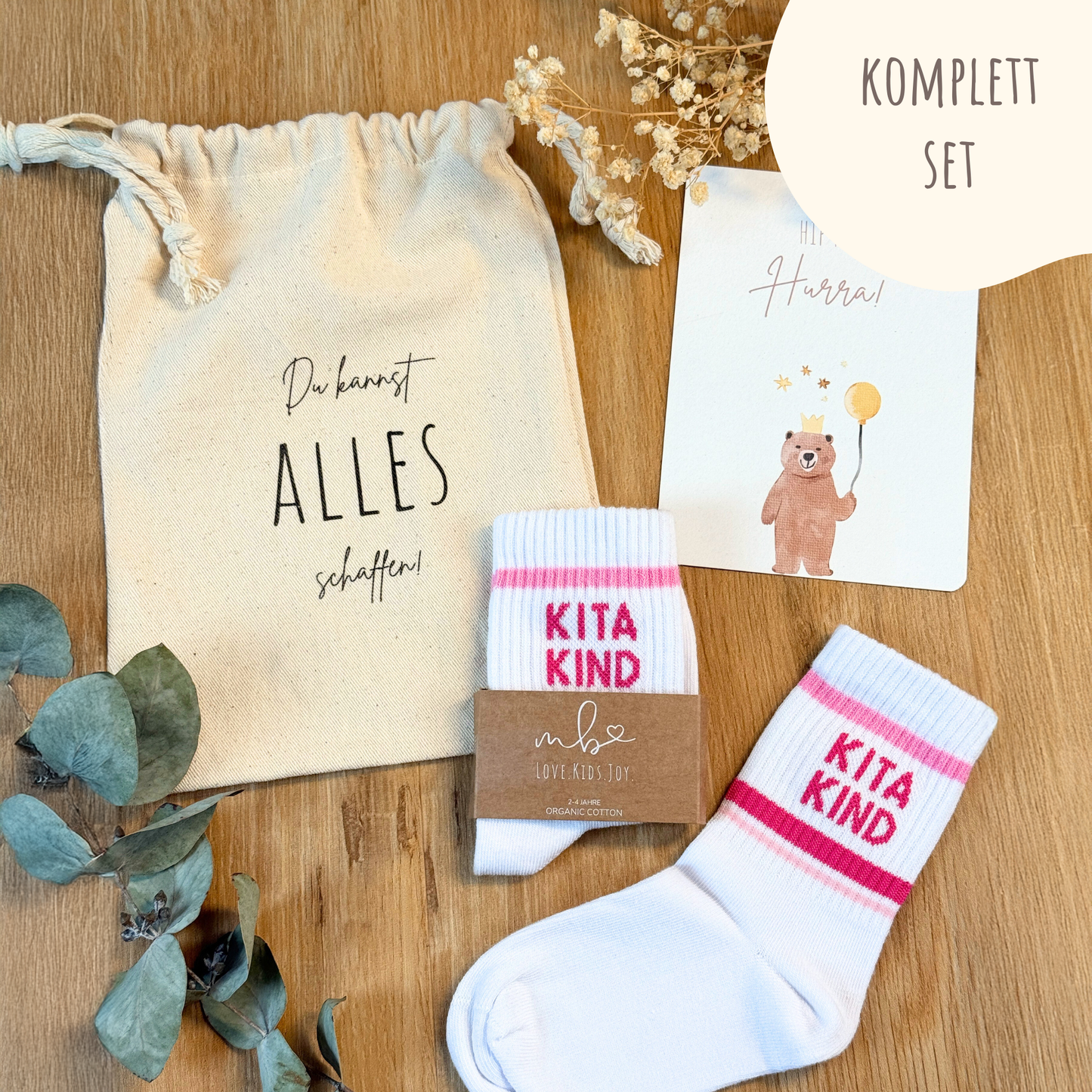 Kitakind Socken Pink | Geschenkidee Kindergarten