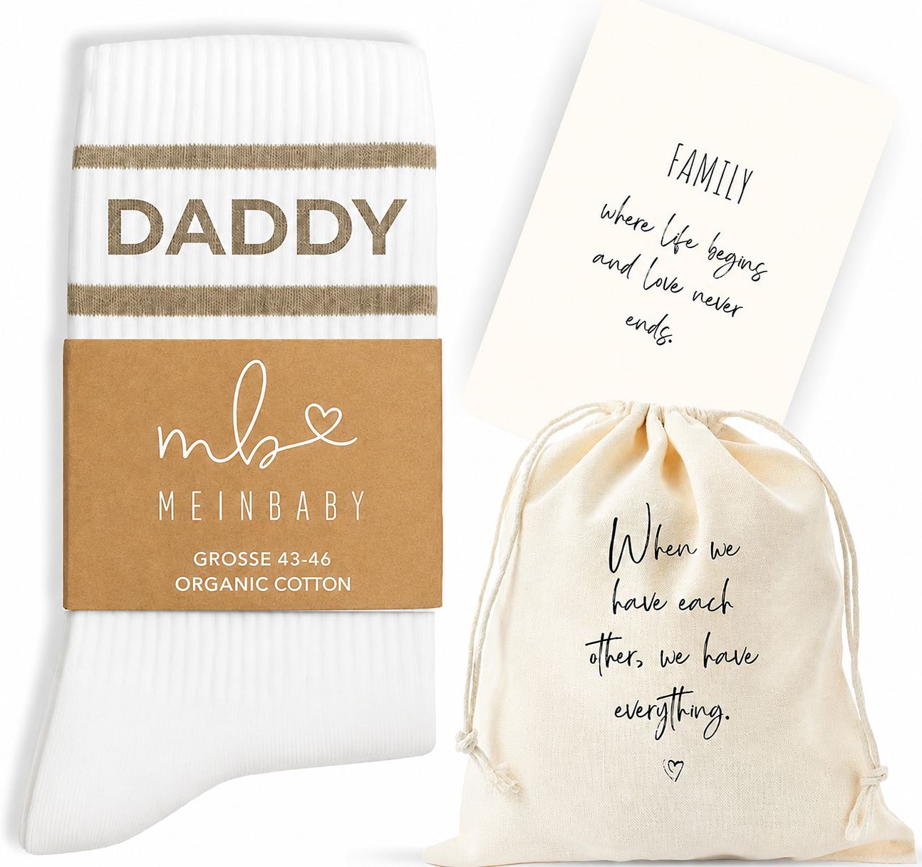 Retro-Socken Daddy Beige