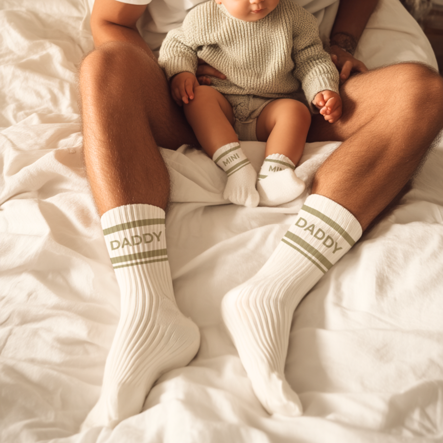 Retro-Socken Daddy Beige