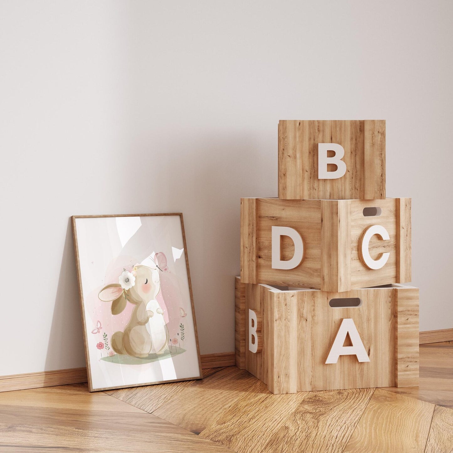 Kinderzimmerposter | 3er Set A4 | Hase
