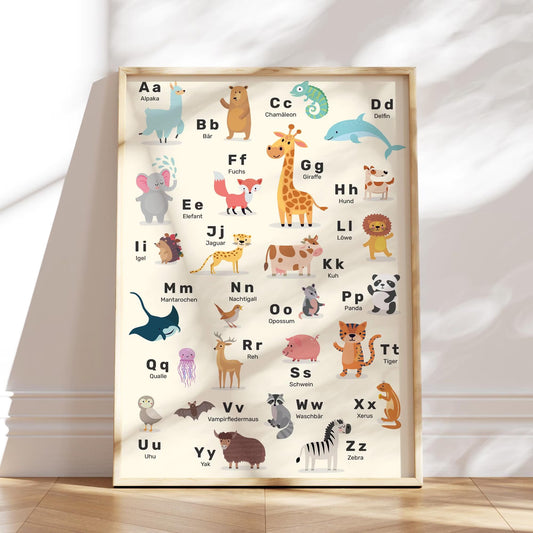 kinderzimmerposter-abc-tiere