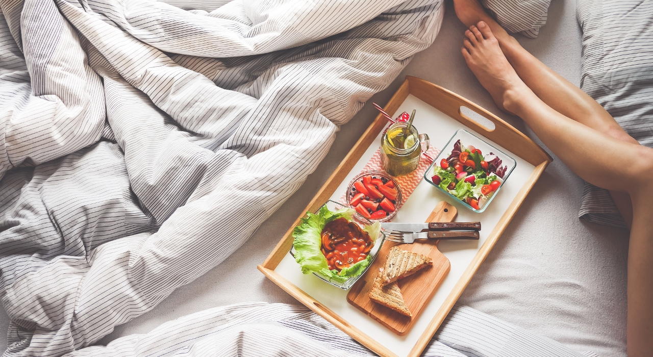 Veggie Frühstück im Bett