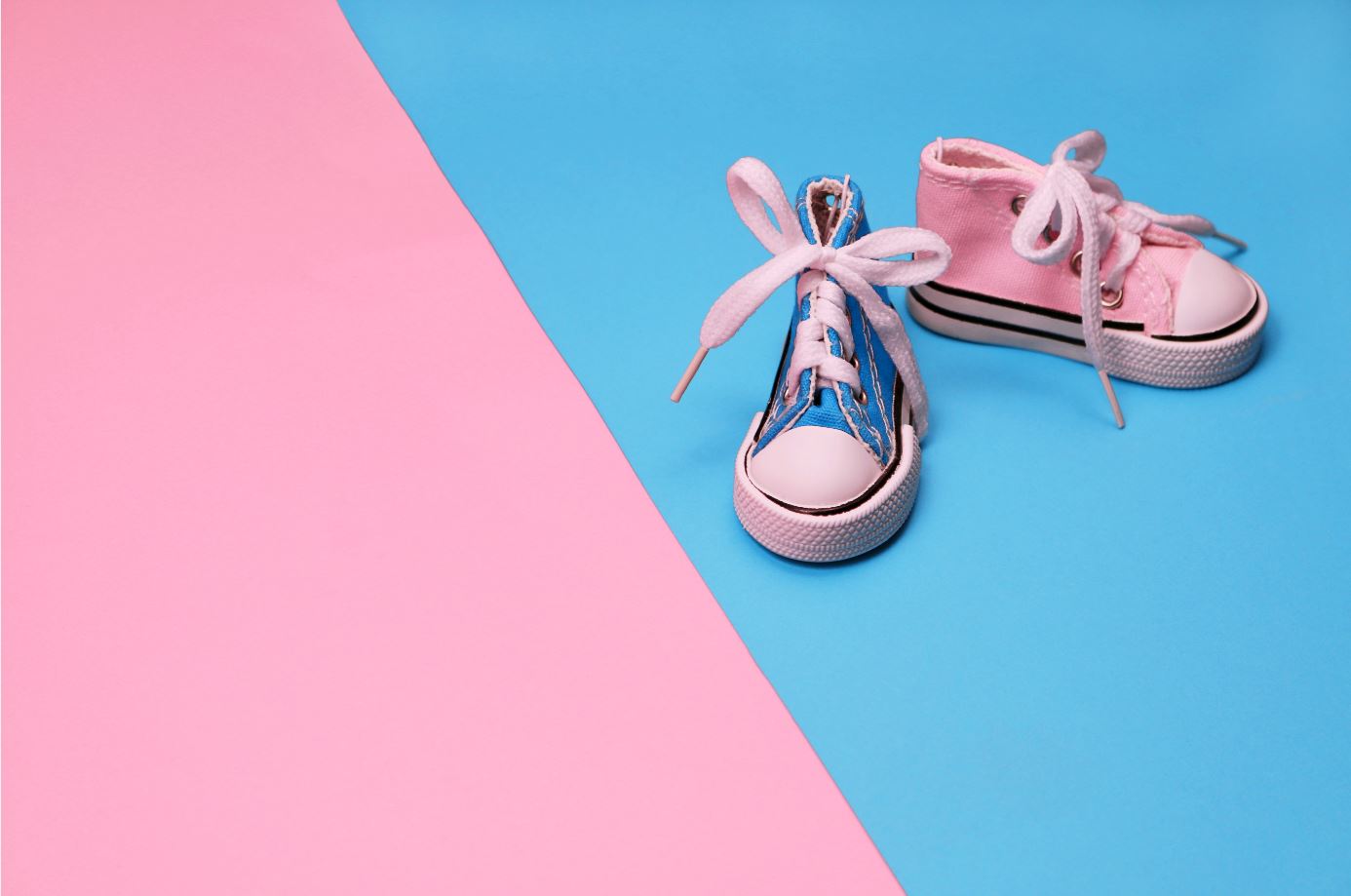 rosa und blau Schuhe