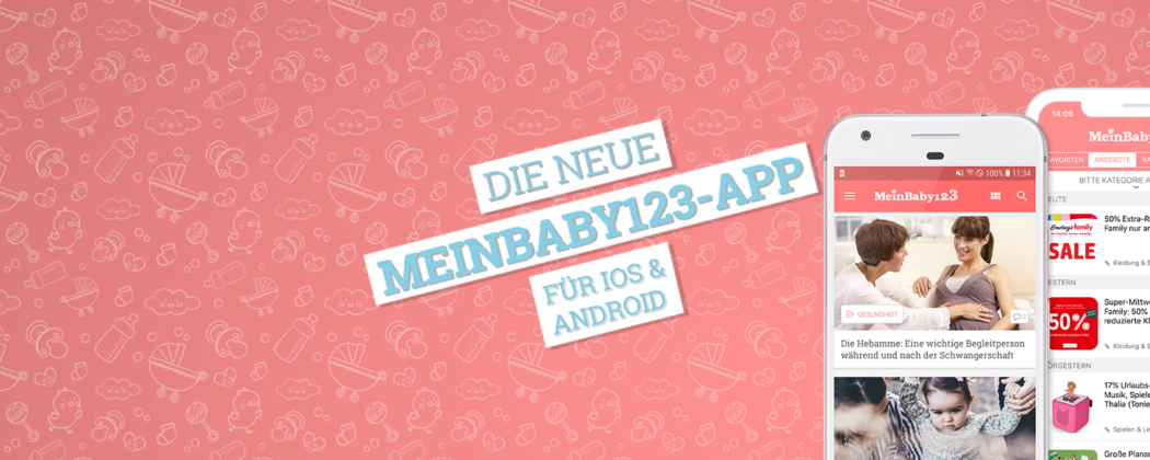 MeinBaby123-App für ios und android