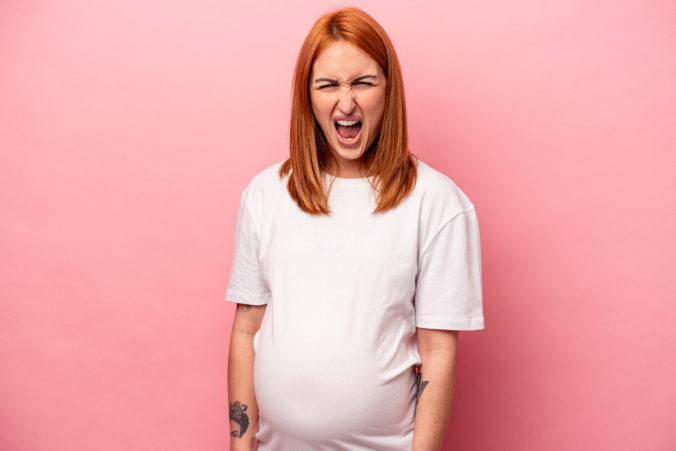 Wütende Schwangere