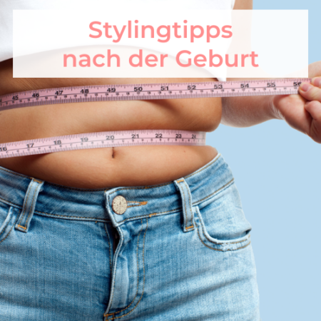 Mamabauch mit Maßband Stylingtipps