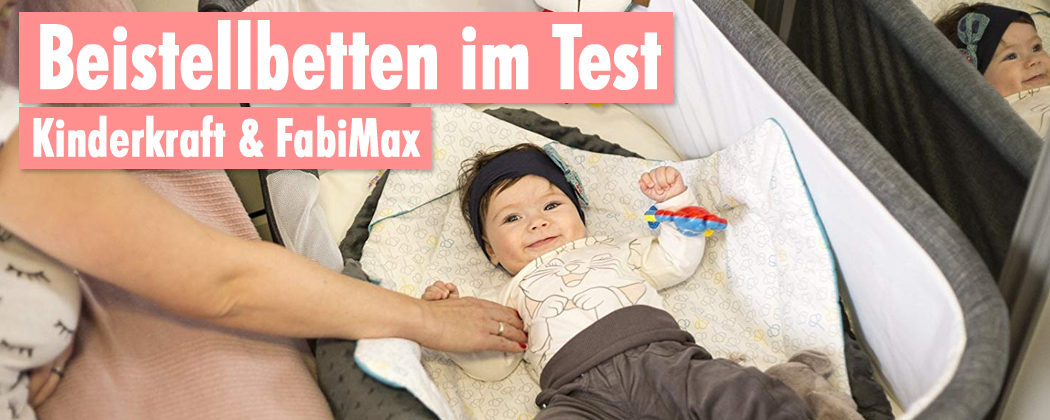 Banner: Beistellbetten im Vergleich – FabiMax vs. Kinderkraft