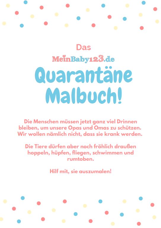 Quarantäne Malbuch