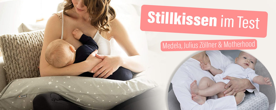 Banner: Stillkissen im Vergleich – Medela, Julius Zöllner & Motherhood