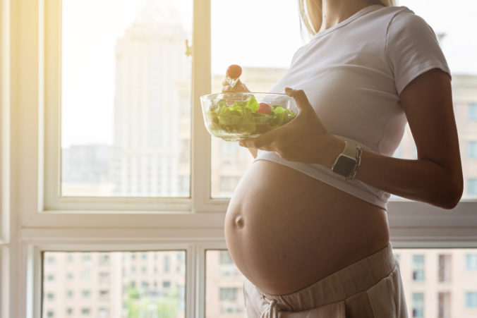 Schwangere Salat