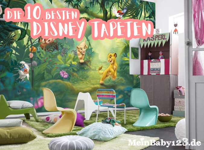 Kinderzimmer mit Disneytapete