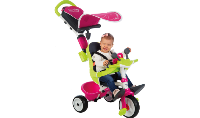 Smoby Dreirad Baby Driver Komfort, rosa