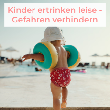 Kind mit Schwimmflügeln will baden gehen