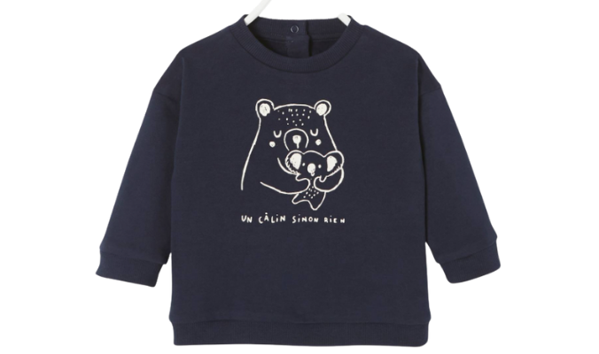 Baby Sweatshirt mit Tier-Print