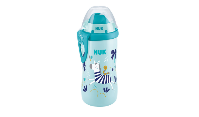 NUK Trinkflasche Flexi Cup, Color Change, blau