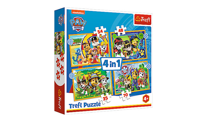 4 in 1 Puzzle Holiday PAW Patrol