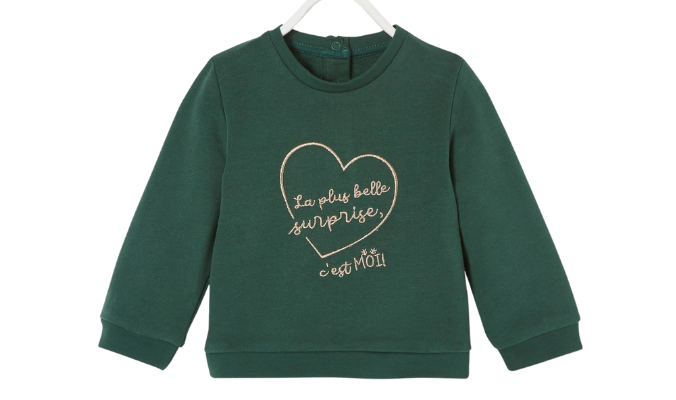 Baby Sweatshirt mit Aufschrift