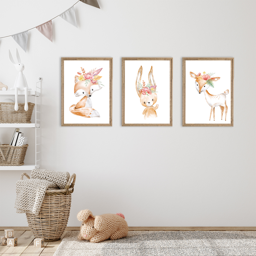 Tier Poster im Boho-Style