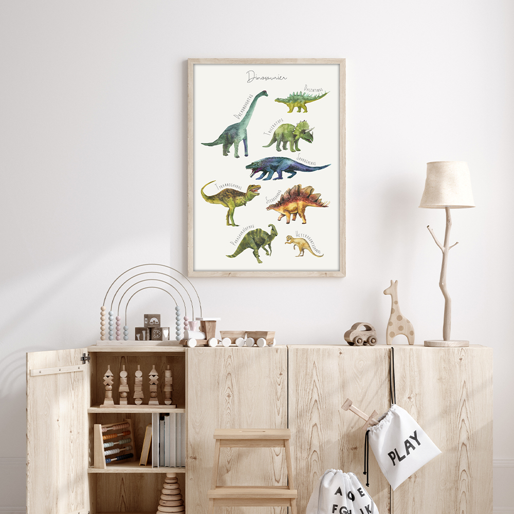 Dinosaurier Kinderposter bei Amazon