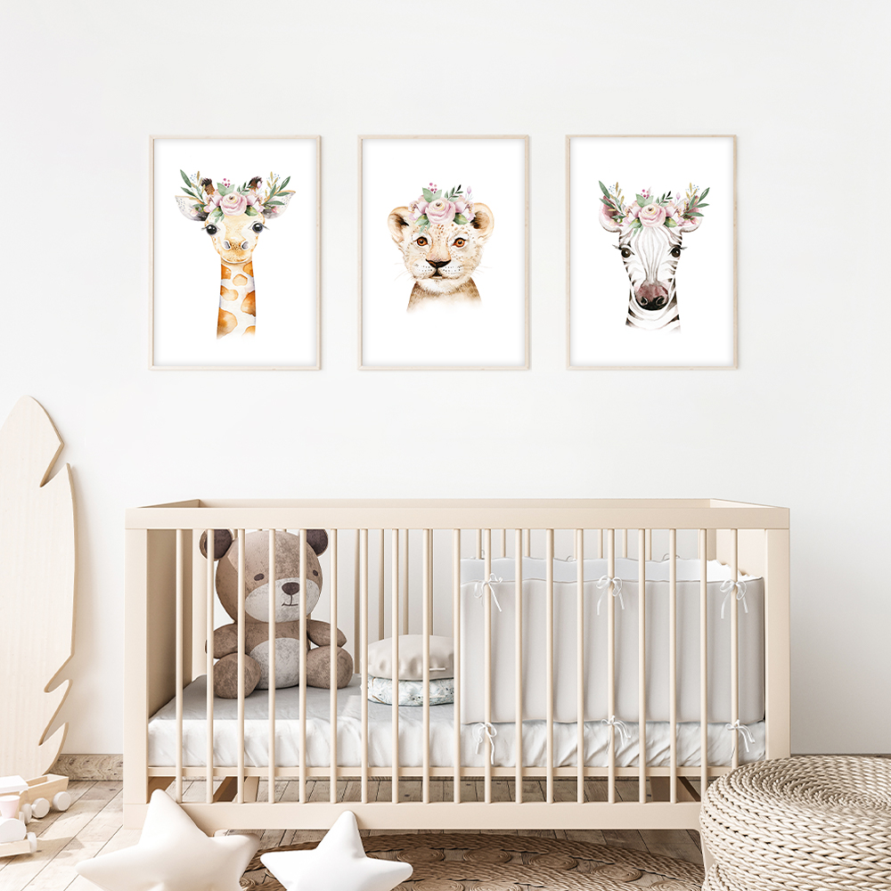 3er Set Tierposter