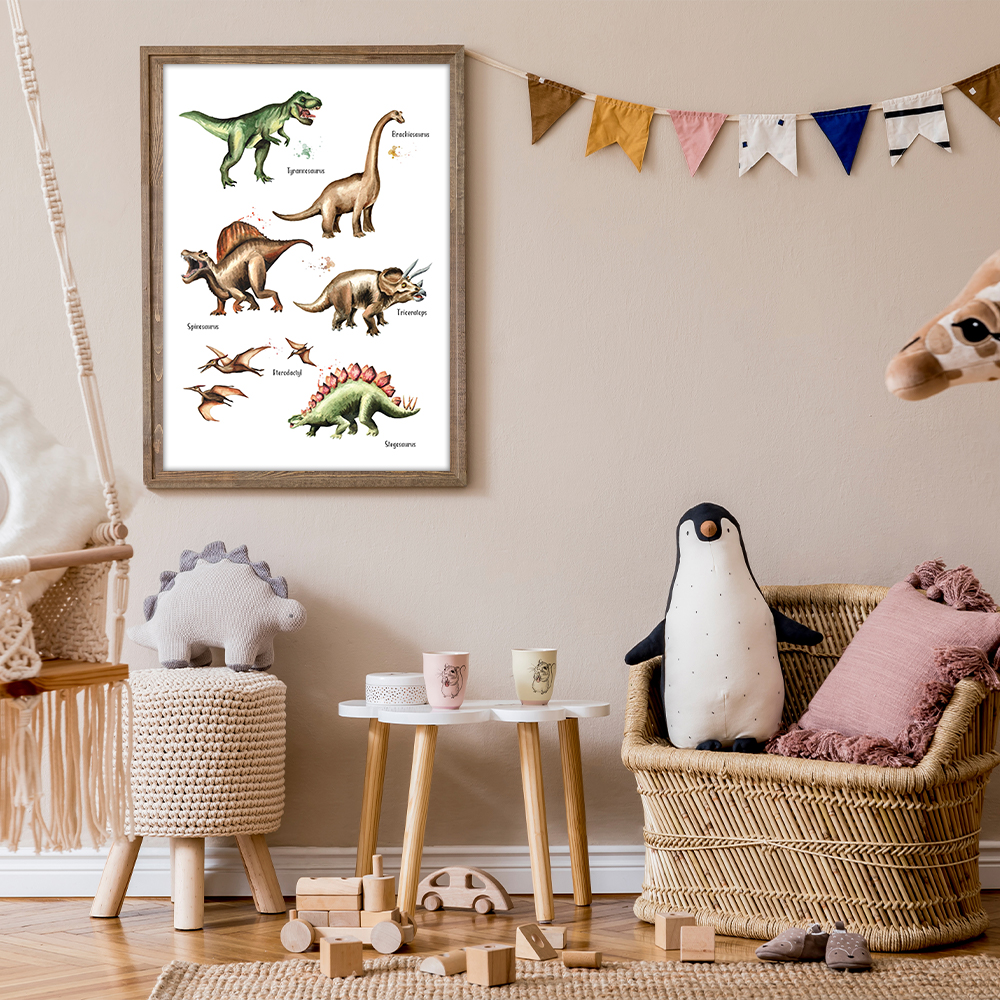 Dinosaurier Kinderposter bei Amazon